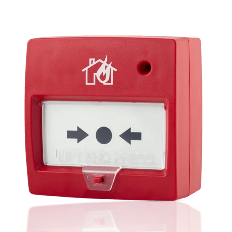 D9000A-MCP DMTech Déclencheur Manuel Adressable avec Couvercle et Système Plombage