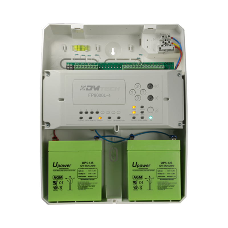 Centrale d'Alarme Incendie 4 Zones DMTECH FP9000L-4 | Certifiée EN54