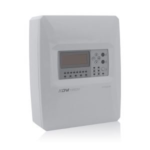 Centrale d'alarme incendie adressable DMTECH FP9000A, 1 boucle (250 appareils), écran LCD, sortie relais, multilingue, norme EN54, USB & RS485, 1024 événements. 