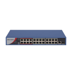 DS-3E0326P-E/M : Switch 24 Port 10/100 Fast Ethernet Unmanaged POE - HIKVISION