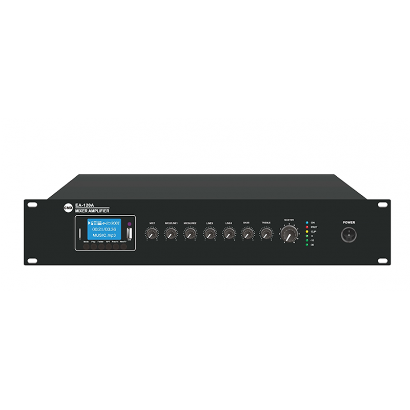 CMX EA-120A : Amplificateur mélangeur 120W avec USB/SD/FM/Bluetooth – CMX