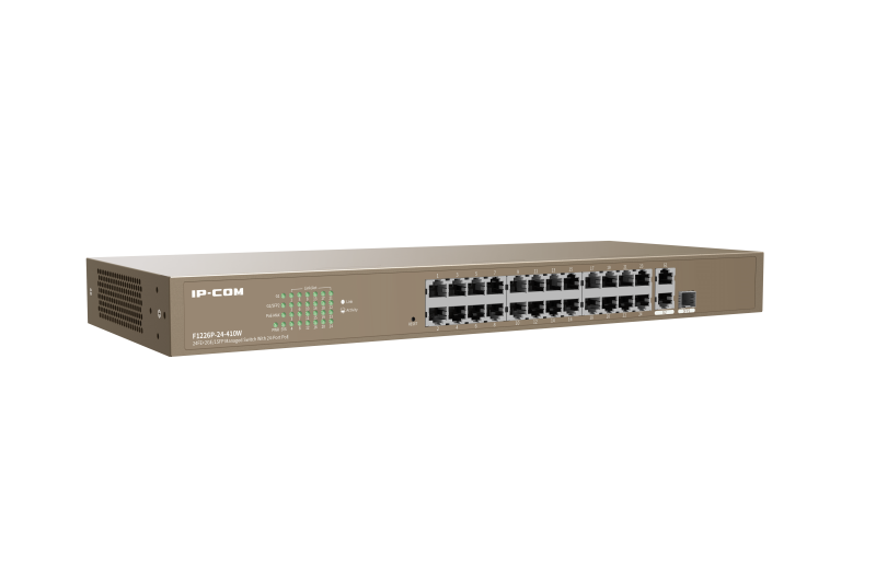 Switch 24FE+2GE/1SFP avec PoE 24 ports