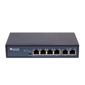 S1006-4P-65 BDCOM Switch 6 ports PoE 10/100 2 ports 