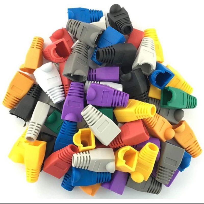 Cache connecteur Plug RJ45 pvc en couleur
