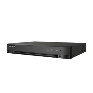 DVR Hikvision iDS-7208HUHI-M1/S AcuSense 8 canaux avec détection IA Homme/Véhicule, enregistrement jusqu'à 8MP, sortie 4K, jusqu'à 16 caméras IP, compression H.265 Pro+.