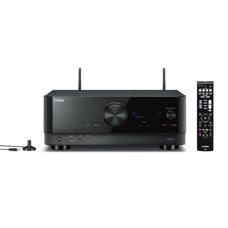 Amplificateur Home Cinema Yamaha RX-V4A - 4K/120Hz, 8K/60Hz, Dolby TrueHD, HDR10+, Compatible PS5 et Xbox Series X