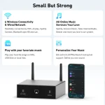 Arylic S50 Pro+ – Amplificateur Stéréo Sans Fil Hi-Res avec DAC ESS9023, Bluetooth 5.0 aptX HD, Multiroom WiFi