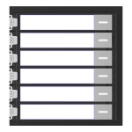 DS-KD-KK : Module de six boutons pour video phone vidéo d'appel et rétroéclairage Marque hikvision