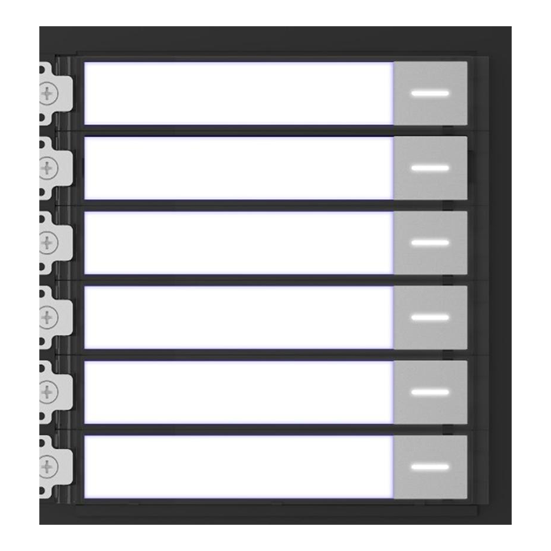 DS-KD-KK : Module de six boutons pour video phone vidéo d'appel et rétroéclairage Marque hikvision