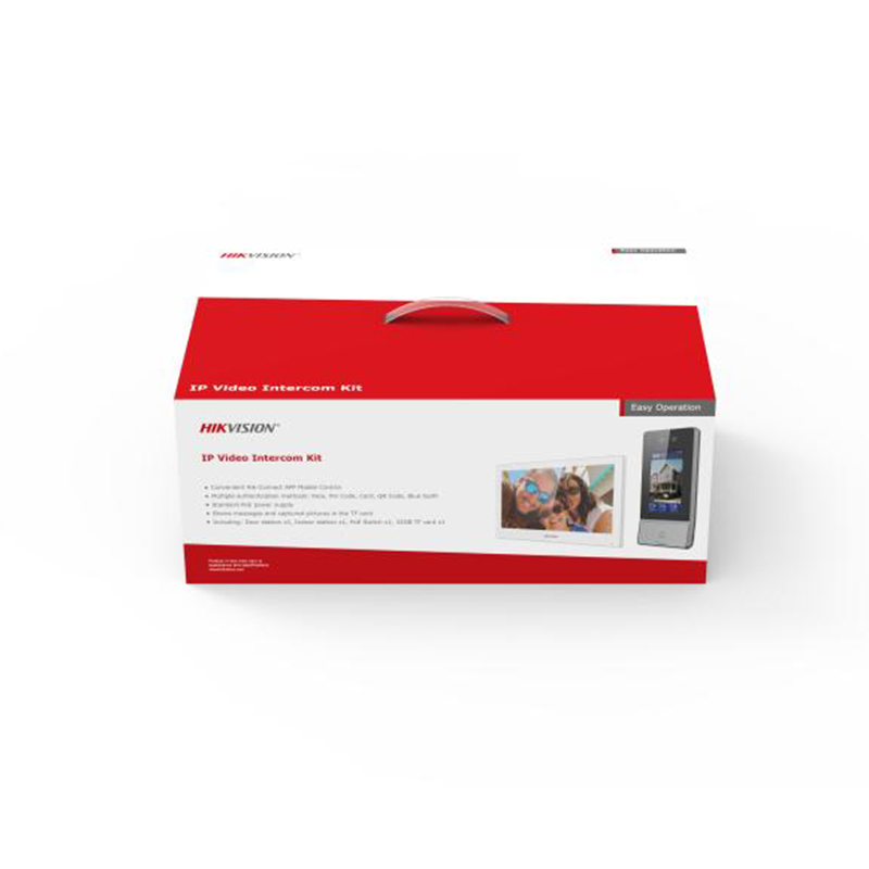 Kit Interphone IP Hikvision DS-KIS902-S avec Reconnaissance Faciale, PoE et WiFi