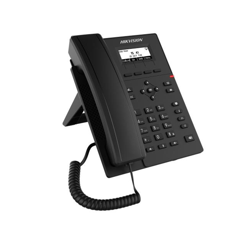 DS-KP6000-HE1 : posteTéléphone ip SIP professionnel avec écran 2,3" et audio HD pour communications d'entreprise Marque hikvision