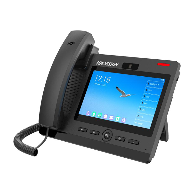 Téléphone SIP Android Hikvision DS-KP9301-HE1 – 20 Lignes SIP, Caméra 1080P et Écran Tactile 7 Pouces