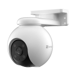 Caméra Wi-Fi EZVIZ Motorisée 360° 3K/5MP CS-H8 avec emplacement carte memoire jusqu’à 512 Go