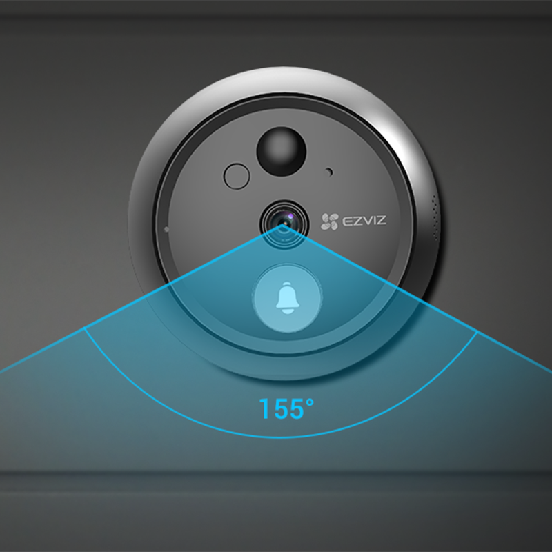 Sonnette Intelligente EZVIZ CS-HP4 – Visiophone HD, Judas Numérique et Interphone Connecté pour une Sécurité Inégalée et Complète