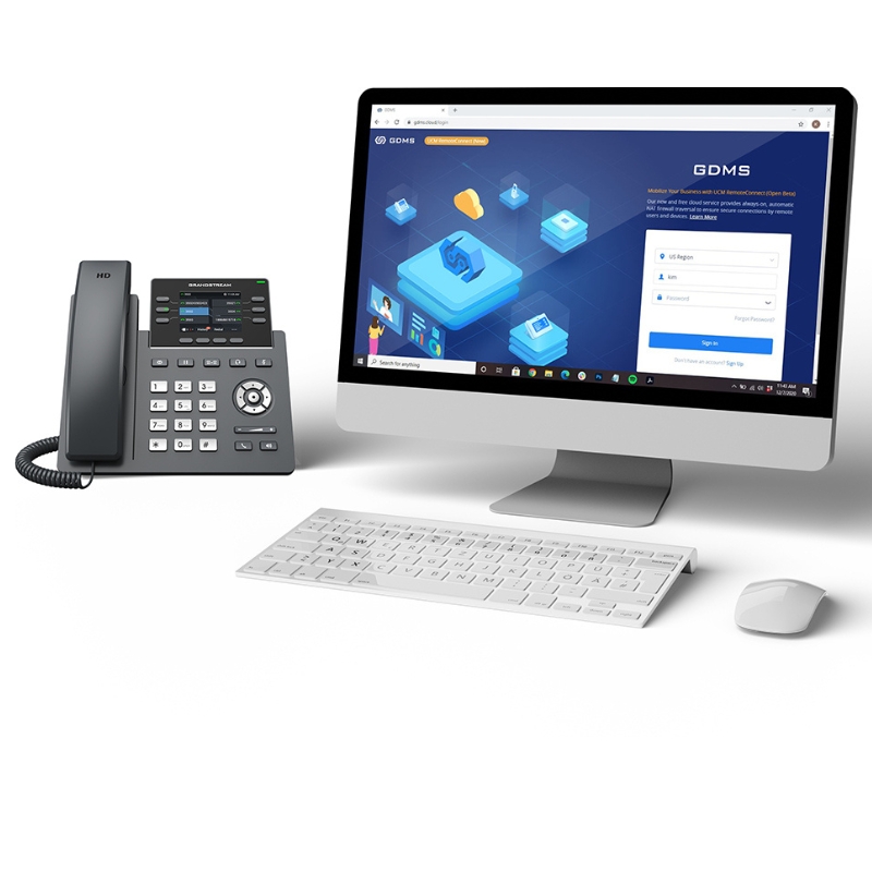 Grandstream GRP2613 - Téléphone IP 3 Lignes, 2 Ports Gigabit PoE