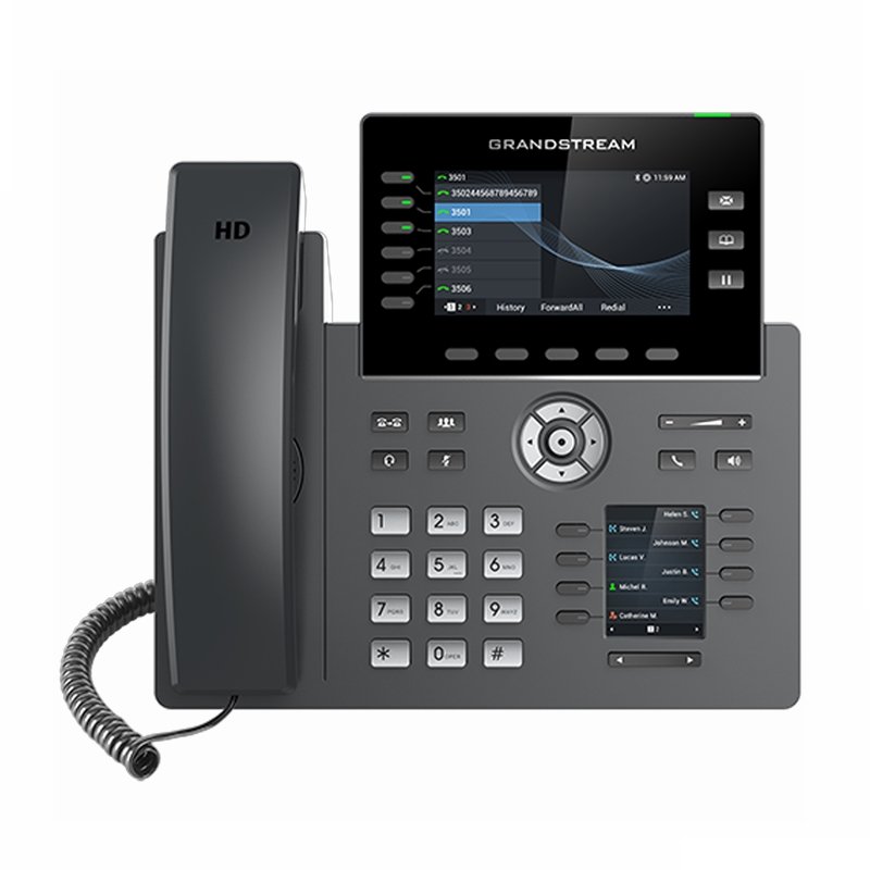 Téléphone IP Grandstream GRP2616 - 6 SIP, Son HD, Wi-Fi et Bluetooth