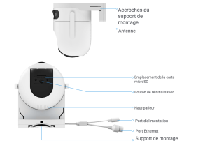 caméra de surveillance EZVIZ H9c 3K prix Maroc acheter caméra de sécurité sans fil caméra IP Wi-Fi extérieure haute résolution caméra de surveillance avec détection humaine caméra avec suivi automatique des mouvements caméra de sécurité avec audio bidirectionnel