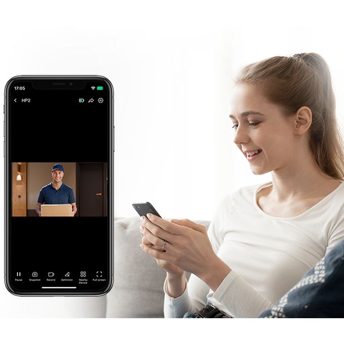 Interphone et Vidéophone  EZVIZ HP2 – Sécurité & Surveillance 1080P | Vue Smartphone & Détection PIR