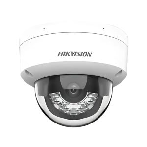 Caméra de surveillance Hikvision Caméra réseau à dôme fixe Résolution 8 MP Technologie Acusense Surveillance haute définition Caméra avec éclairage hybride intelligent Caméra IP résistante aux intempéries Caméra de surveillance pour extérieur Détection humaine et de véhicules True WDR technologie Compression vidéo H.265